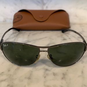 Polarized ray ban men’s sunglasses - used